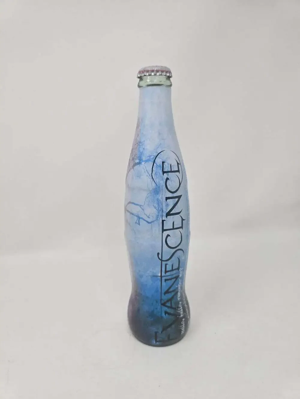 Limited Edition Evanescence Coca Cola Glass Bottle Coke Rock Band Music 9.5 RARE